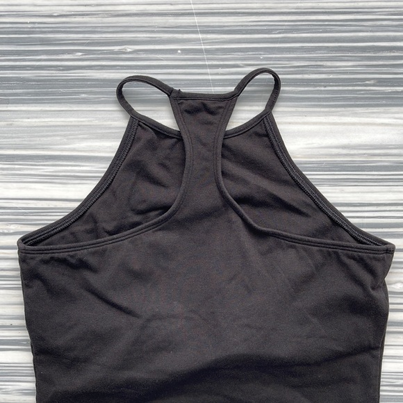 VS Black Halter Racerback Tank Top - Picture 3 of 5